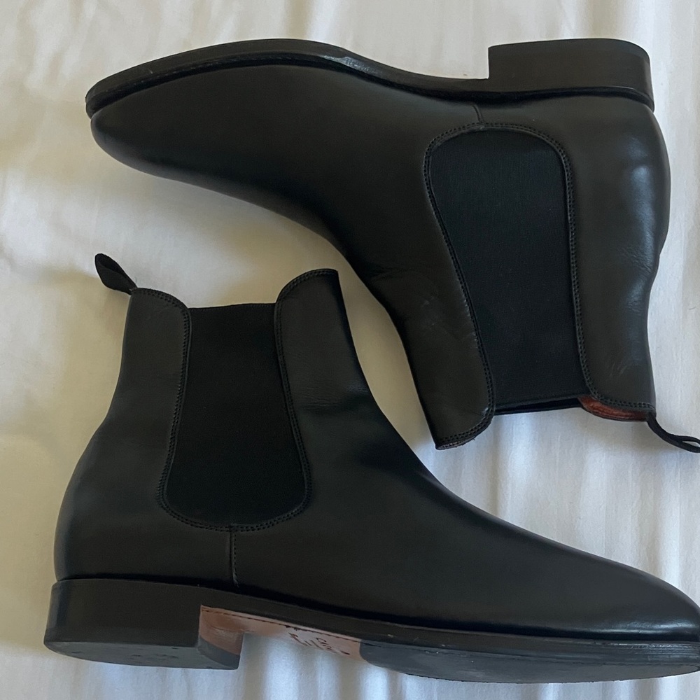 Carmina Women's Black Leather Ankle Boots